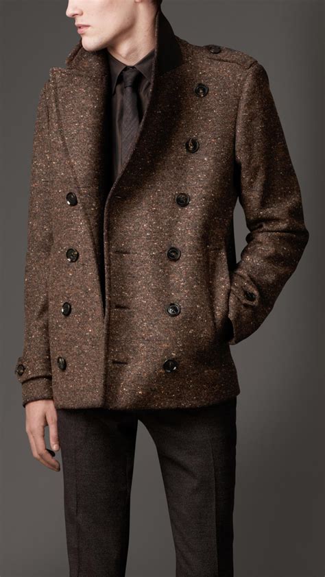 men's burberry parka|Burberry wool pea coats men's.